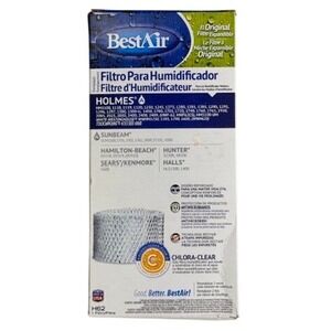 BestAir H62 Humidifier Filter Wick Filter Holmes Sunbeam Hamilton Hunter Halls